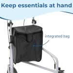 Tri-Wheel Folding Walker with Adjustable Height