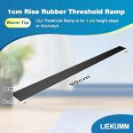 Non-Slip Rubber Threshold Ramp for Scooters