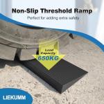 Non-Slip Rubber Threshold Ramp for Scooters