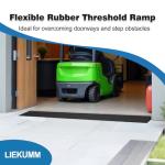 Non-Slip Rubber Threshold Ramp for Scooters