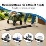 Non-Slip Rubber Threshold Ramp for Scooters