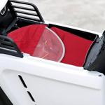 Hooded Rain Poncho for Mobility Scooters - Rose Red