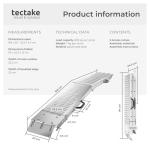 Tectake 2 Folding Loading Ramps for Mobility Scooters