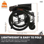 Lightweight Folding All-Terrain Manual Wheelchair
