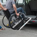 Foldable Aluminum Wheelchair Ramp - 61CM, Non-Slip