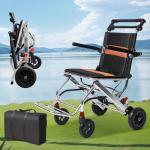 Lightweight Folding Transport Wheelchair for Easy Travel