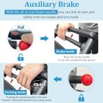 Lightweight Folding Transport Wheelchair for Easy Travel