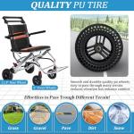 Lightweight Folding Transport Wheelchair for Easy Travel