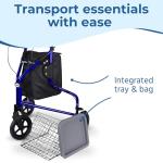 DAYS Lightweight Folding 3-Wheel Walker - Ruby Red