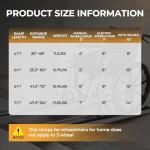 Foldable 5ft Non-Slip Aluminum Wheelchair Ramp