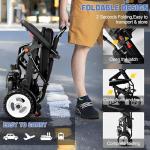 Lightweight All-Terrain Folding Electric Wheelchair for Seniors