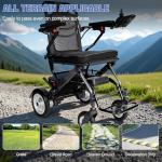 Lightweight All-Terrain Folding Electric Wheelchair for Seniors