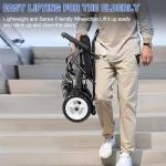 Lightweight All-Terrain Folding Electric Wheelchair for Seniors