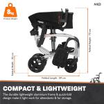 Lightweight 8kg Folding Travel Wheelchair with Bag
