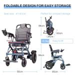 Foldable Electric Wheelchair with Removable Battery