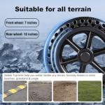 Foldable Electric Wheelchair with Removable Battery