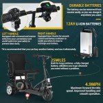 WISGING Folding Electric 3-Wheel Mobility Scooter