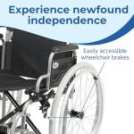 DAYS Whirl Lightweight Foldable Mobility Wheelchair