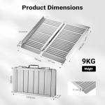 Portable Folding Wheelchair Ramp - 122cm, 270kg Capacity