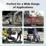 Portable Folding Wheelchair Ramp - 122cm, 270kg Capacity