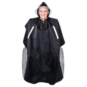 Waterproof Poncho for Wheelchair and Scooter Users