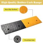 Non-Slip Heavy Duty Rubber Curb Ramp