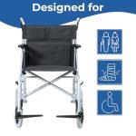 Days Swift Lightweight Folding Attendant Wheelchair
