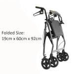 Lightweight Folding Rollator Walker with Seat and Bag