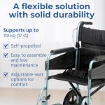 Lightweight Folding Mobility Scooter with Footrests