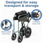 Lightweight Folding Mobility Scooter with Footrests