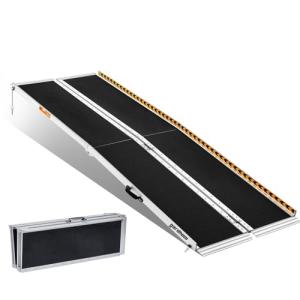 7FT Portable Aluminum Wheelchair Ramp for Home