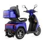 VELECO TURRIS 3-Wheel Mobility Scooter - Blue