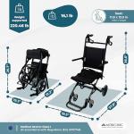 Lightweight Folding Wheelchair for Travel - Saturn Model