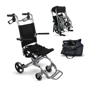 Mobiclinic Neptuno Folding Transport Wheelchair - Black