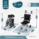 Mobiclinic Neptuno Folding Transport Wheelchair - Black