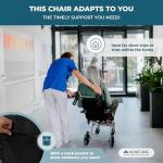 Mobiclinic Neptuno Folding Transport Wheelchair - Black