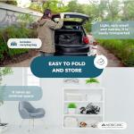 Mobiclinic Neptuno Folding Transport Wheelchair - Black