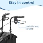 Days Aluminum Tri-Wheel Walker with Bag - Lightweight & Comfortable