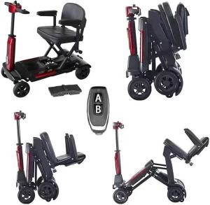 Lightweight Automatic Folding Mobility Scooter, 20 KM Battery