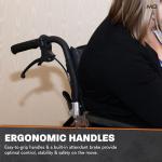 Lightweight Folding Manual Wheelchair with Sports Wheels