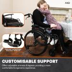 Lightweight Folding Manual Wheelchair with Sports Wheels
