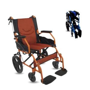 Lightweight Folding Wheelchair with Dual Brake System