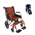 Lightweight Folding Wheelchair with Dual Brake System