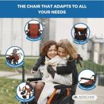 Lightweight Folding Wheelchair with Dual Brake System