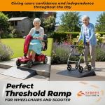 4-Inch Rubber Mobility Scooter Threshold Ramp