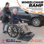 4-Inch Rubber Mobility Scooter Threshold Ramp