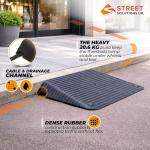 4-Inch Rubber Mobility Scooter Threshold Ramp