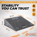 Set of 2 Heavy Duty 6" Rubber Ramps