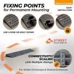 Set of 2 Heavy Duty 6" Rubber Ramps