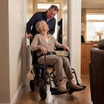 Pepe Lightweight Narrow Folding Wheelchair for Adults